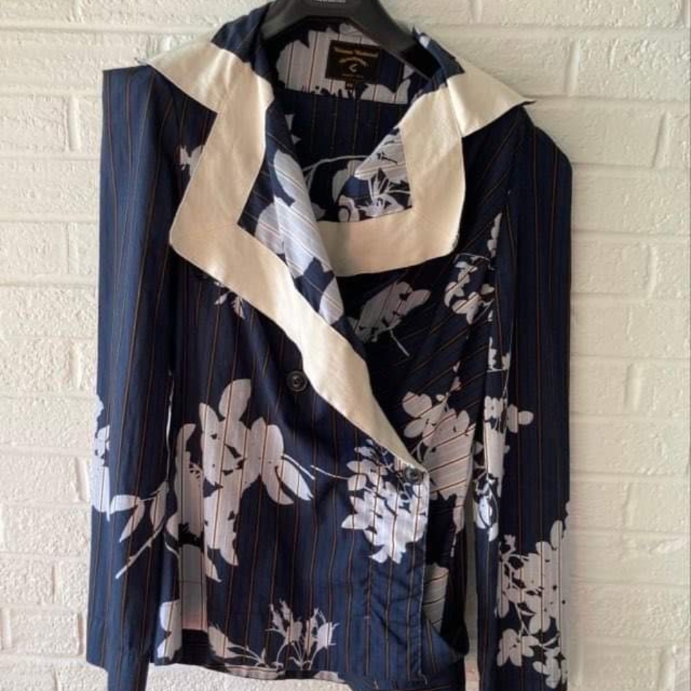 Vivienne Westwood Blazer Anglomania Asymmetric Cotton Blazer size EU 46/US 12